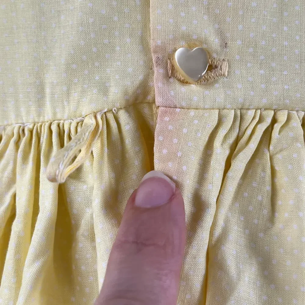 Martha's Miniatures Vintage Girl's Yellow Dress Size 4